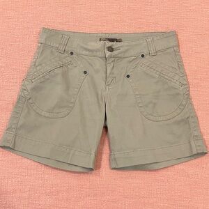 Prana organic cotton W33 Women's Khaki Cargo Shorts